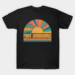 Graphic Lauderdale Proud Name Distressed Birthday Retro Style T-Shirt